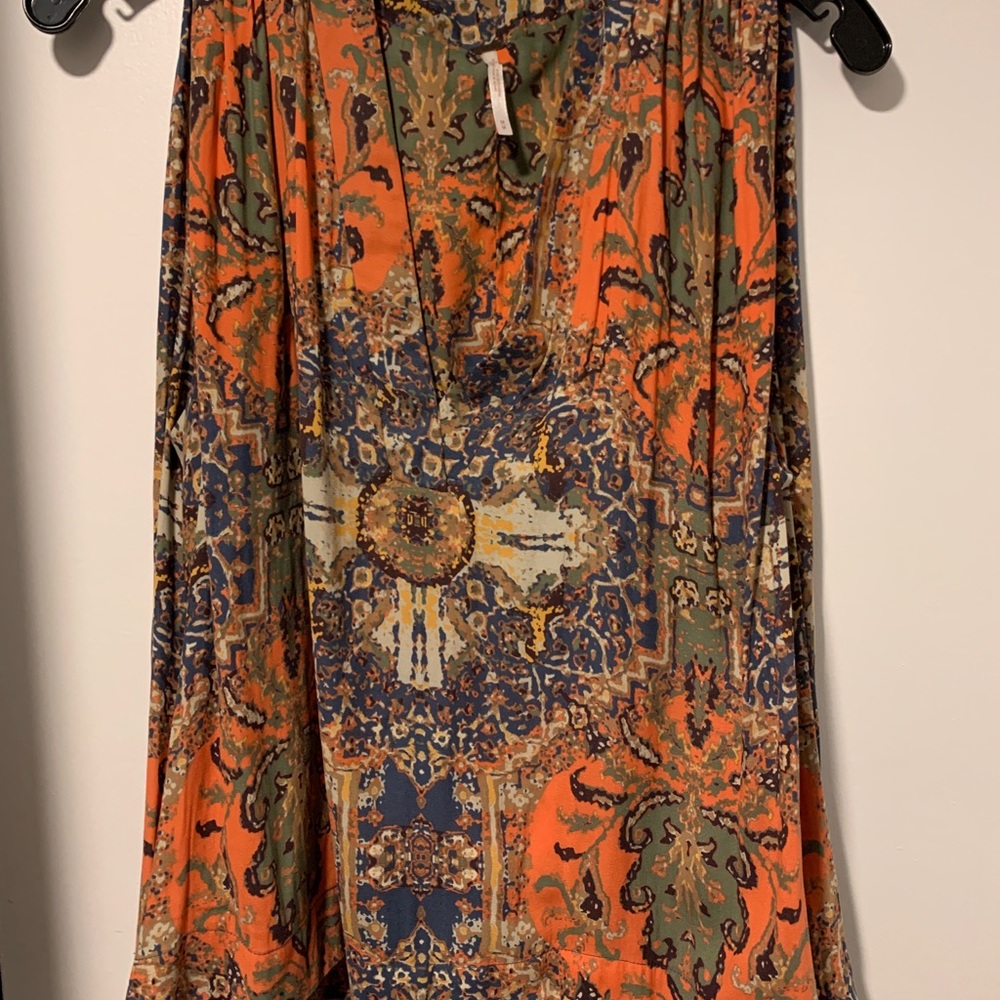 Free People Multi coloured sleeveless blouse